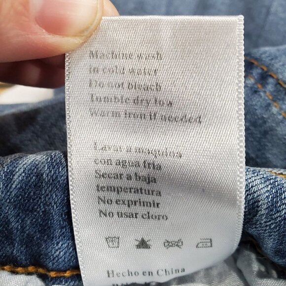 KANCAN Women's Estillo Distressed Mid Rise Skinny Blue Denim Jeans Size … - Picture 12 of 13